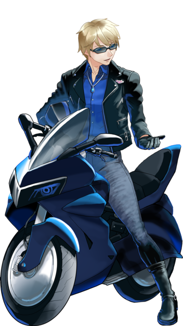 バイクデートの男